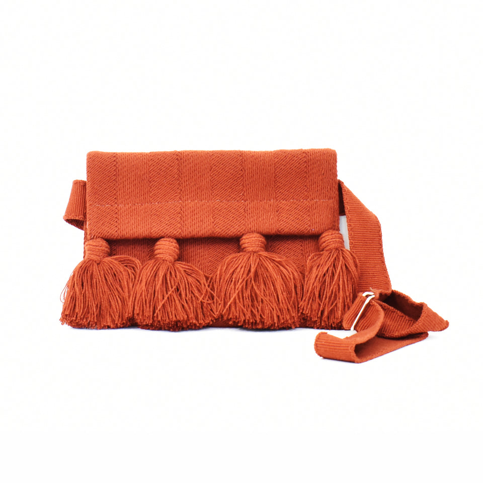 Fringe Clutch and Crossbody Clutch Purse - Coffee