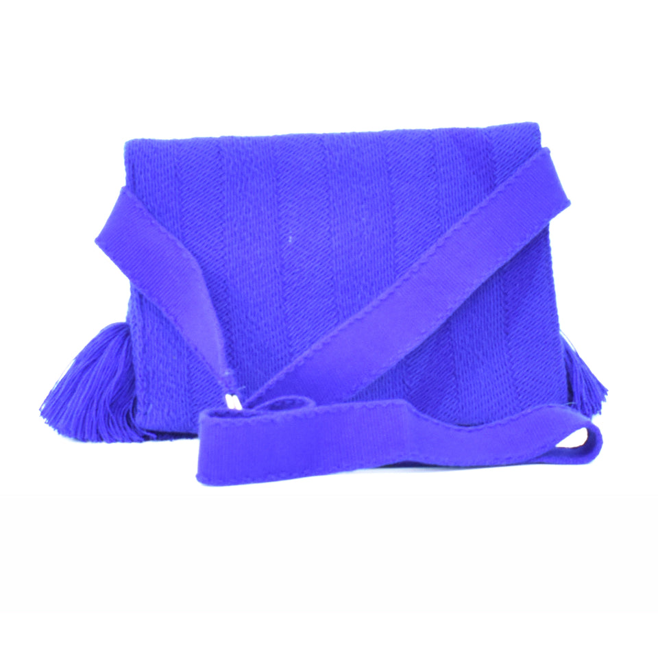 Fringe Clutch and Crossbody Clutch Purse - Cobalt