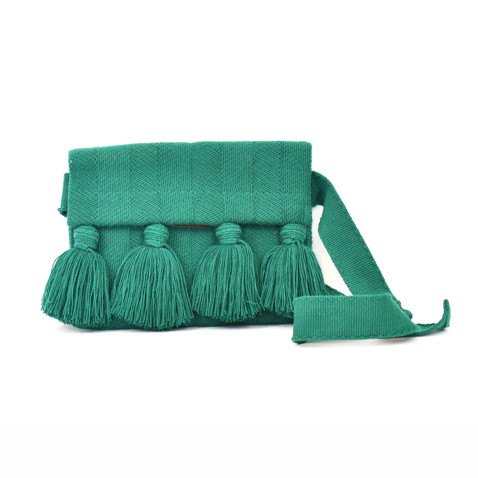 Fringe Clutch and Crossbody Clutch Purse - Evergreen