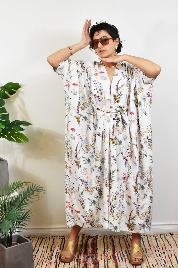 Garden Tie-Waist Caftan