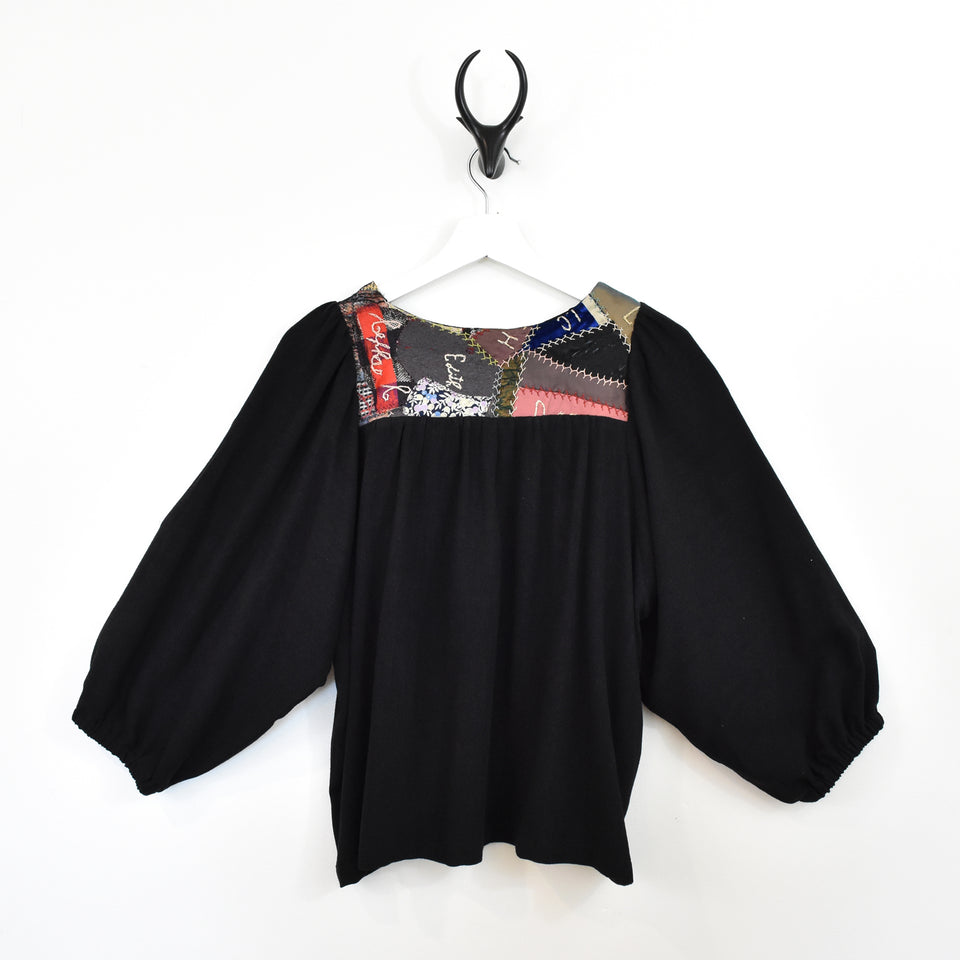 Leilani Top - Vintage Crazy Quit-Black