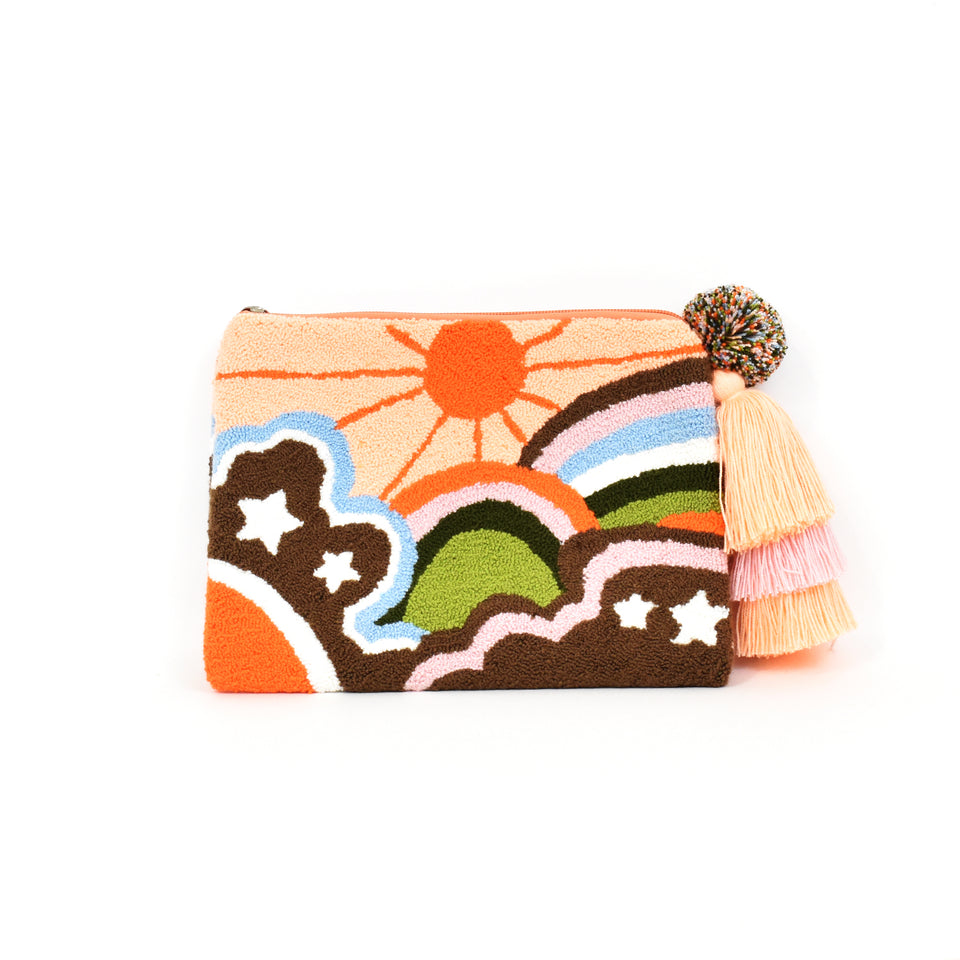 Sunset Celestial Tapizada Clutch - Large Size