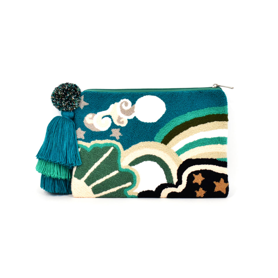 Dusk Sea Celestial Tapizada Clutch - Large Size