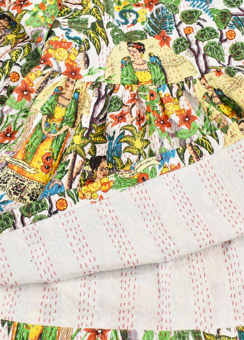 Luna Dress - Frida Quilt - Ivory